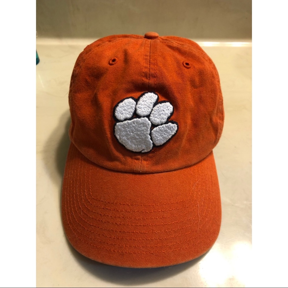 Clemson Tiger Paw Print Hat Adjustable